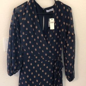 anthropologie navy jumpsuit